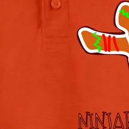 I'm The Ninjabread Man Funny Gingerbread Dry Zone Grid Performance Polo