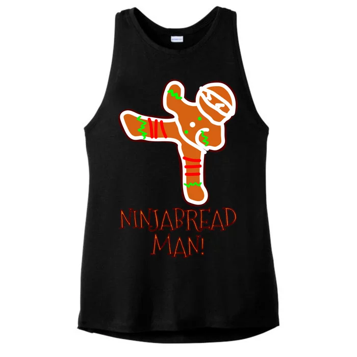 I'm The Ninjabread Man Funny Gingerbread Ladies Tri-Blend Wicking Tank