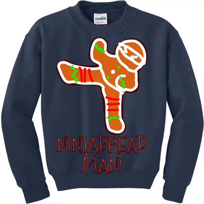 I'm The Ninjabread Man Funny Gingerbread Kids Sweatshirt