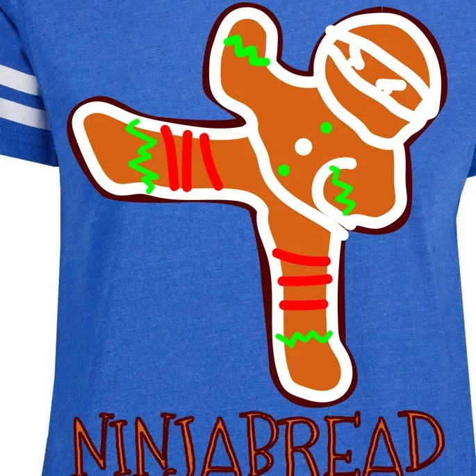 I'm The Ninjabread Man Funny Gingerbread Enza Ladies Jersey Football T-Shirt