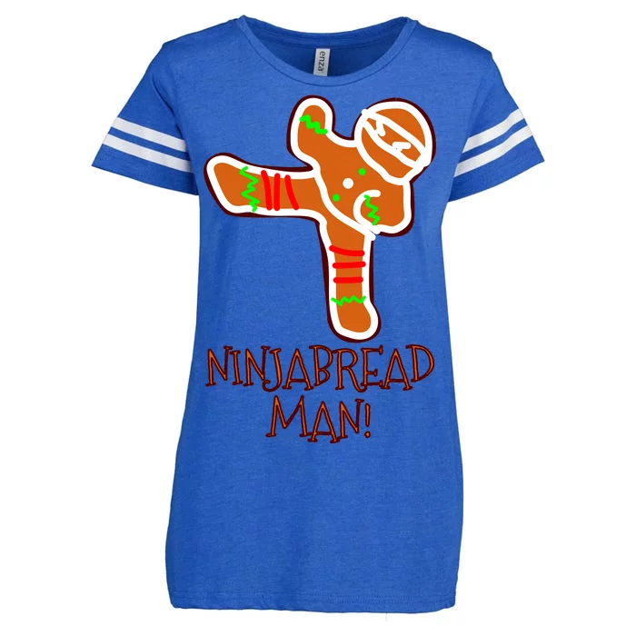 I'm The Ninjabread Man Funny Gingerbread Enza Ladies Jersey Football T-Shirt