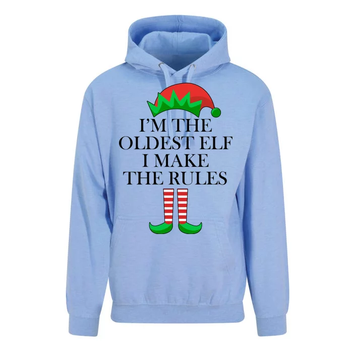 I'm The Oldest Elf I Make The Rules Matching Christmas Unisex Surf Hoodie