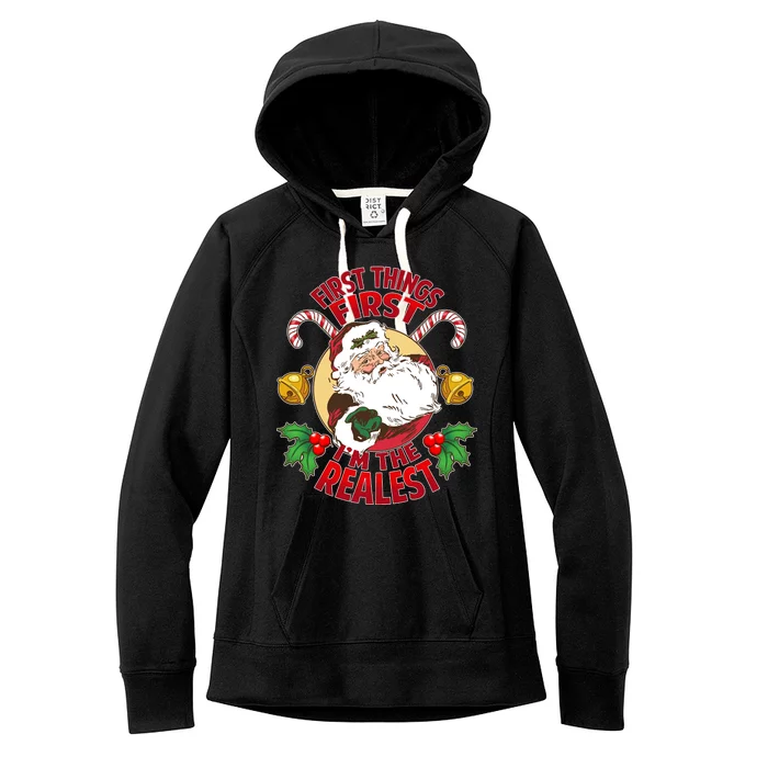 I'm The Realest Santa Claus Women's Fleece Hoodie