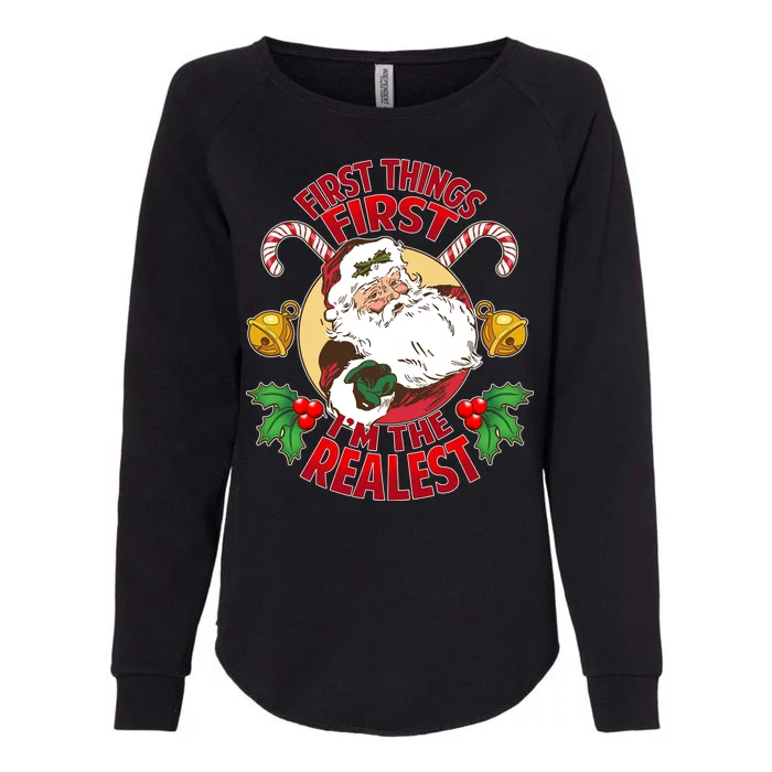 I'm The Realest Santa Claus Womens California Wash Sweatshirt