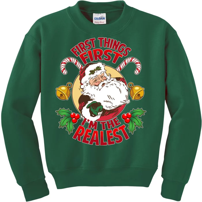 I'm The Realest Santa Claus Kids Sweatshirt