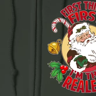 I'm The Realest Santa Claus Full Zip Hoodie