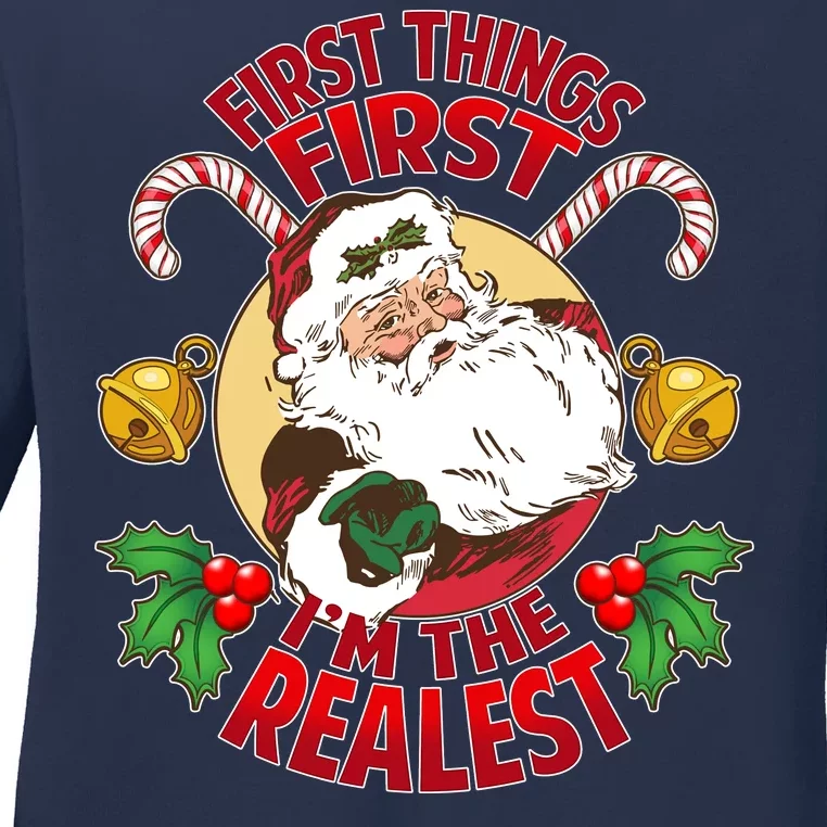 I'm The Realest Santa Claus Ladies Long Sleeve Shirt