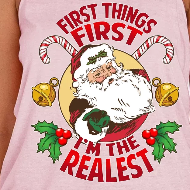 I'm The Realest Santa Claus Women's Knotted Racerback Tank