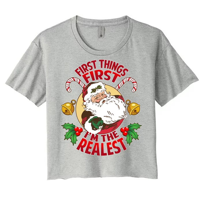 I'm The Realest Santa Claus Women's Crop Top Tee