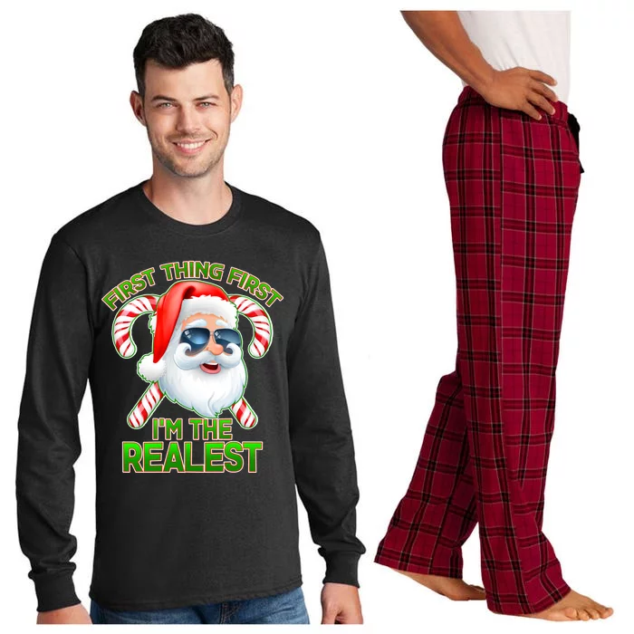 I'm The Realest Santa Claus Christmas Candy Long Sleeve Pajama Set