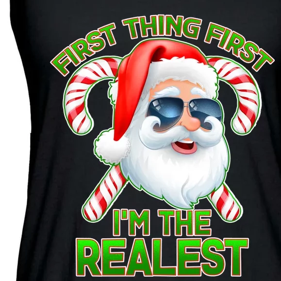 I'm The Realest Santa Claus Christmas Candy Ladies Essential Flowy Tank