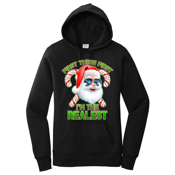 I'm The Realest Santa Claus Christmas Candy Women's Pullover Hoodie