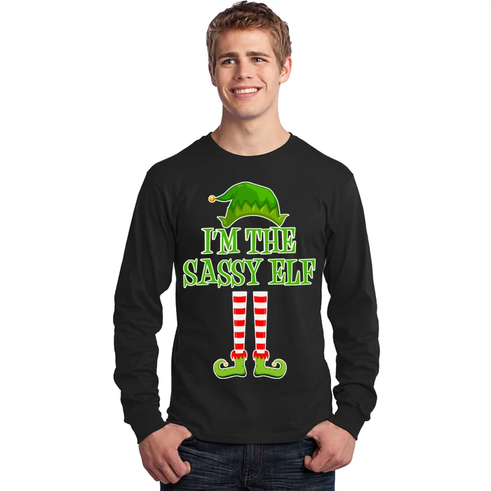 I'm The Sassy Elf Matching Family Christmas Long Sleeve Shirt