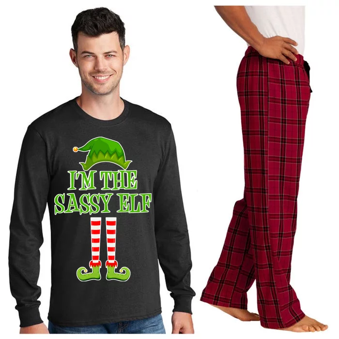 I'm The Sassy Elf Matching Family Christmas Long Sleeve Pajama Set