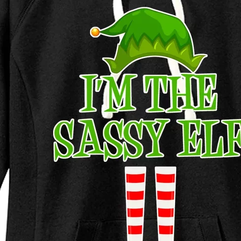 I'm The Sassy Elf Matching Family Christmas Women's Fleece Hoodie