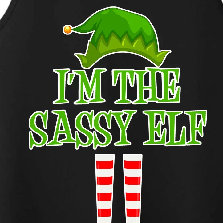 I'm The Sassy Elf Matching Family Christmas Performance Tank