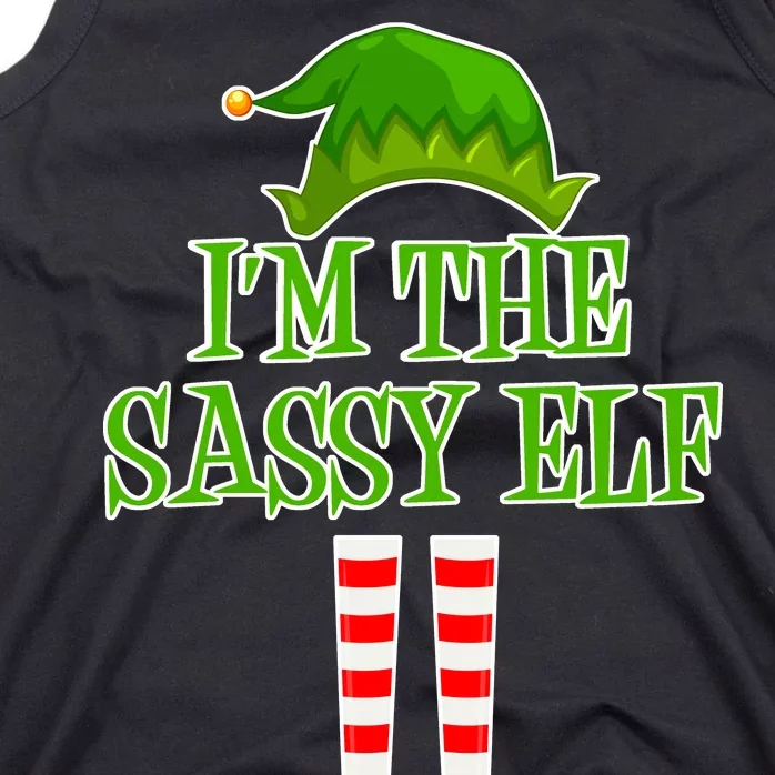 I'm The Sassy Elf Matching Family Christmas Tank Top