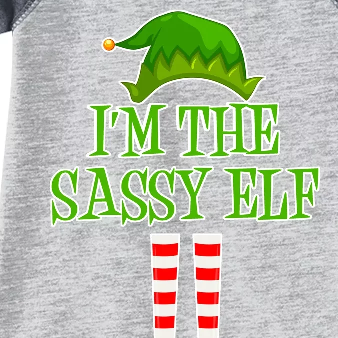 I'm The Sassy Elf Matching Family Christmas Infant Baby Jersey Bodysuit