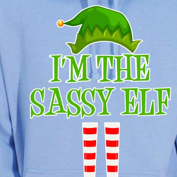 I'm The Sassy Elf Matching Family Christmas Unisex Surf Hoodie