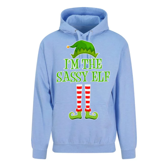 I'm The Sassy Elf Matching Family Christmas Unisex Surf Hoodie