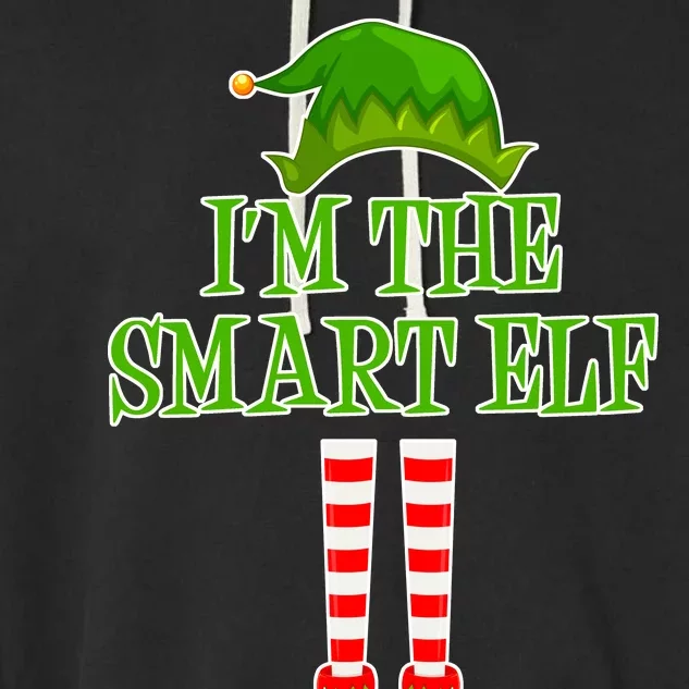 I'm The Smart Elf Matching Family Christmas Garment-Dyed Fleece Hoodie