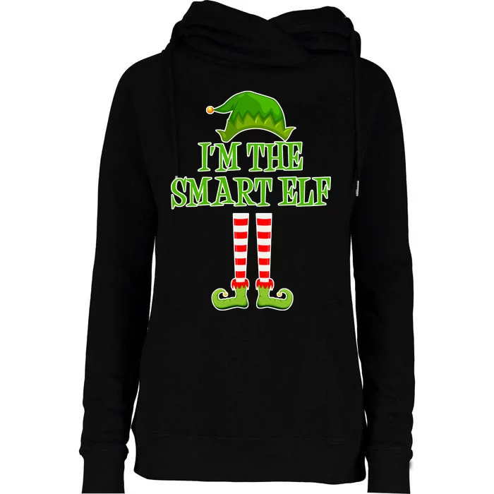 I'm The Smart Elf Matching Family Christmas Womens Funnel Neck Pullover Hood