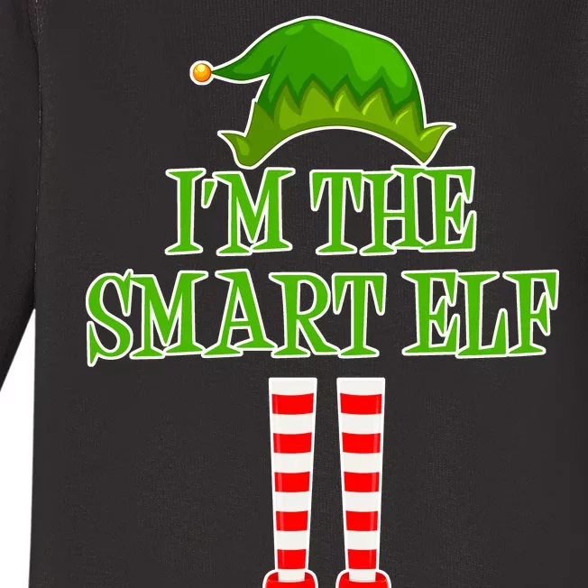 I'm The Smart Elf Matching Family Christmas Baby Long Sleeve Bodysuit