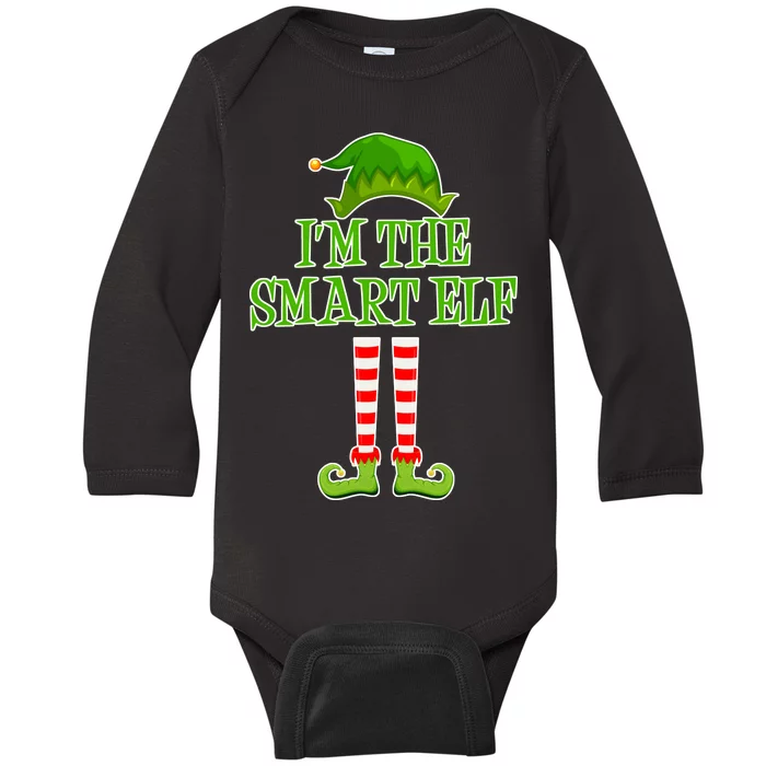 I'm The Smart Elf Matching Family Christmas Baby Long Sleeve Bodysuit