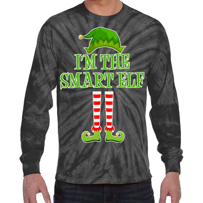 I'm The Smart Elf Matching Family Christmas Tie-Dye Long Sleeve Shirt