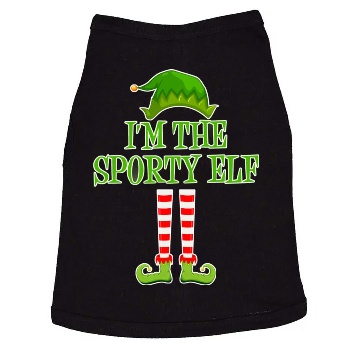 I'm The Sporty Elf Matching Family Christmas Doggie Tank