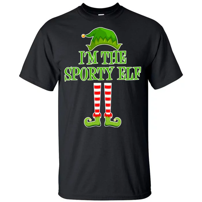 I'm The Sporty Elf Matching Family Christmas Tall T-Shirt