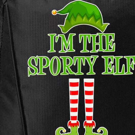 I'm The Sporty Elf Matching Family Christmas City Backpack