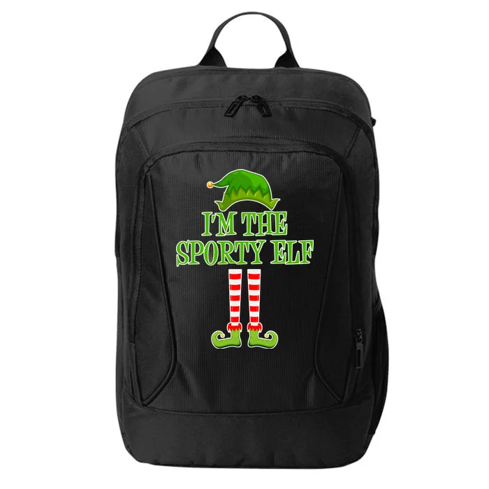 I'm The Sporty Elf Matching Family Christmas City Backpack