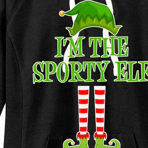 I'm The Sporty Elf Matching Family Christmas Women's Fleece Hoodie