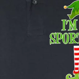 I'm The Sporty Elf Matching Family Christmas Softstyle Adult Sport Polo