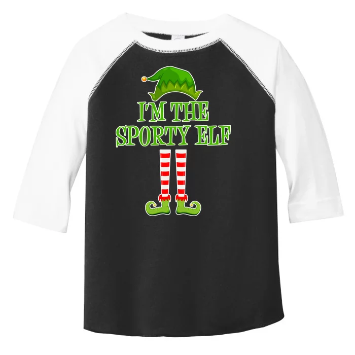 I'm The Sporty Elf Matching Family Christmas Toddler Fine Jersey T-Shirt