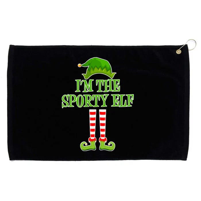 I'm The Sporty Elf Matching Family Christmas Grommeted Golf Towel