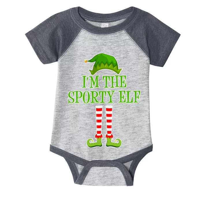 I'm The Sporty Elf Matching Family Christmas Infant Baby Jersey Bodysuit