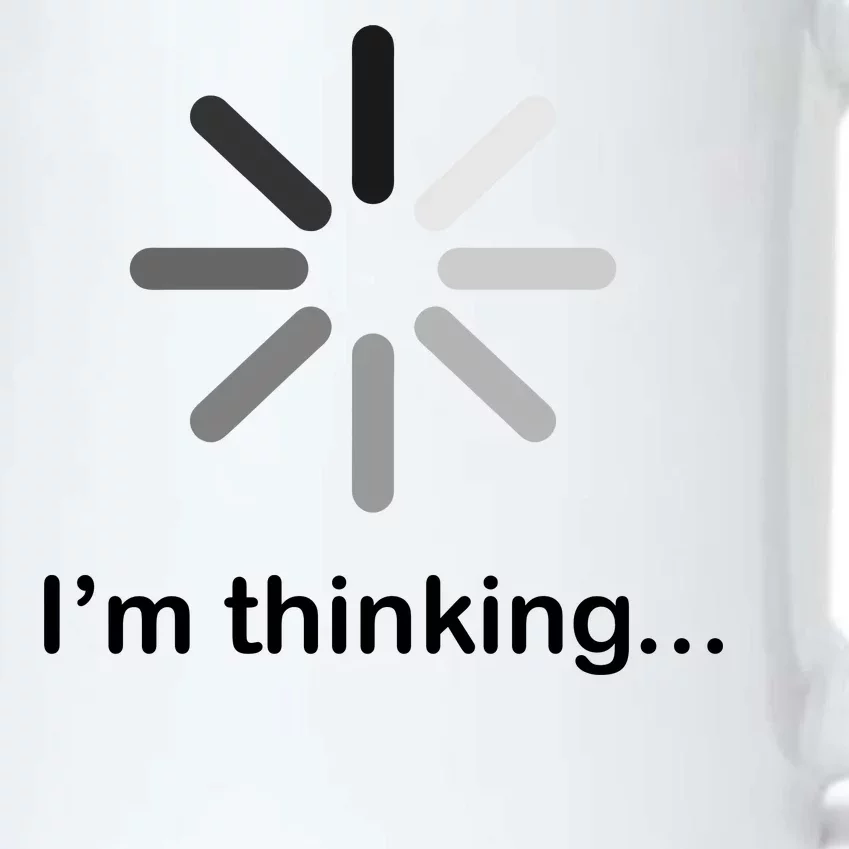 I'm Thinking Loading Logo Black Color Changing Mug