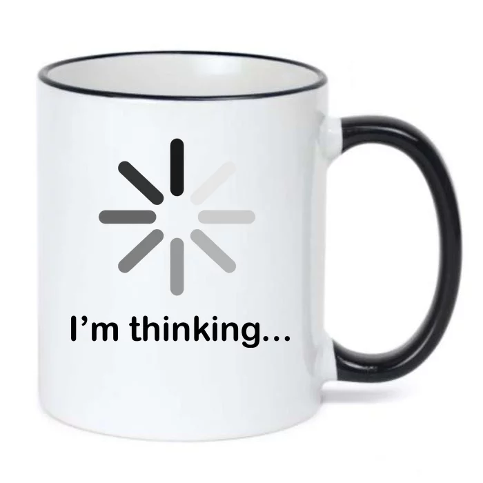 I'm Thinking Loading Logo Black Color Changing Mug