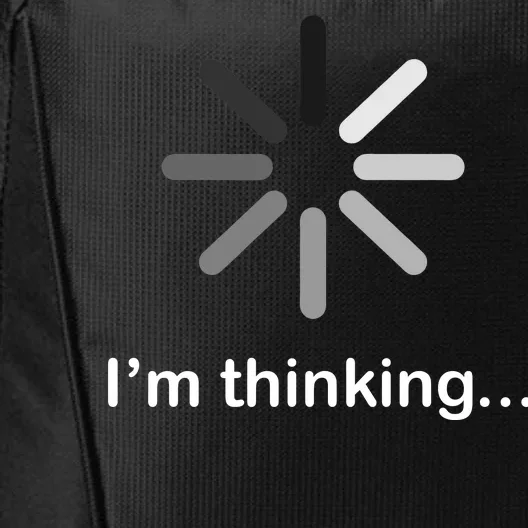 I'm Thinking Loading Logo City Backpack