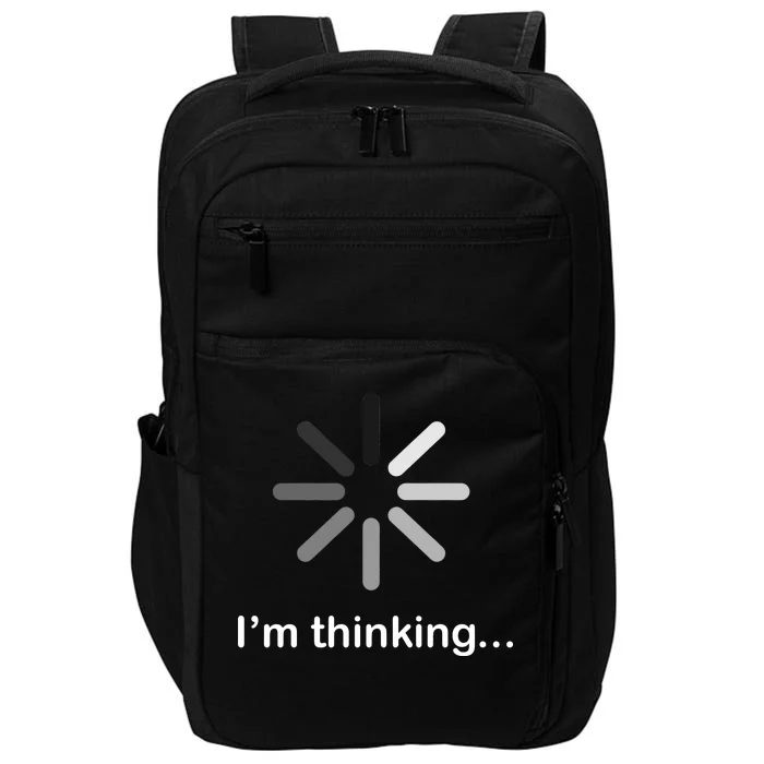 I'm Thinking Loading Logo Impact Tech Backpack