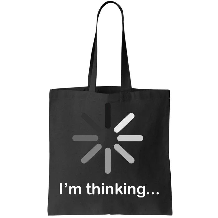 I'm Thinking Loading Logo Tote Bag