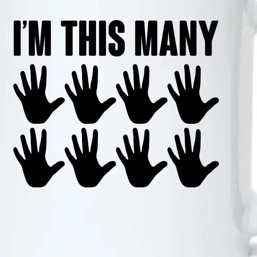 I'm This Many - 40th Birthday Black Color Changing Mug