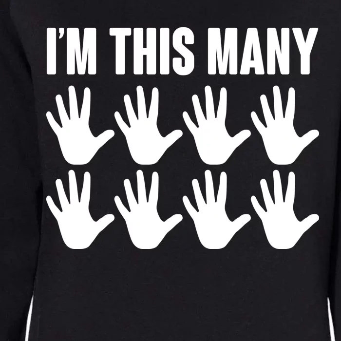 I'm This Many - 40th Birthday Womens California Wash Sweatshirt