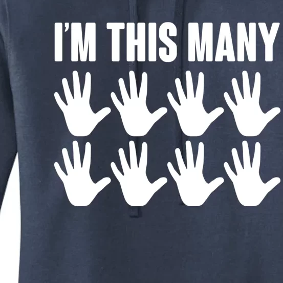 I'm This Many - 40th Birthday Women's Pullover Hoodie