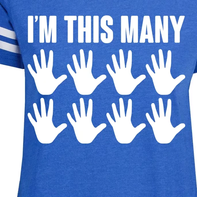 I'm This Many - 40th Birthday Enza Ladies Jersey Football T-Shirt