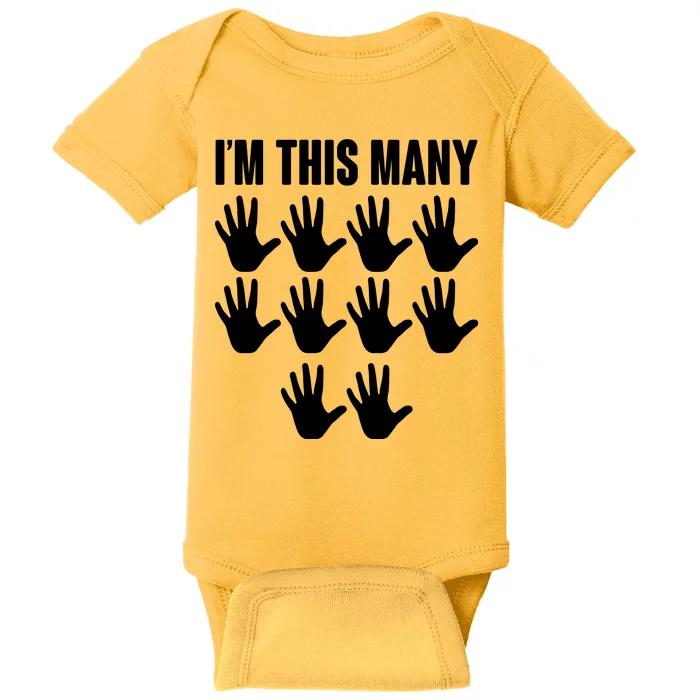 I'm This Many - 50th Birthday Baby Bodysuit