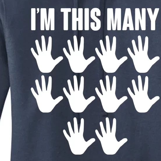 I'm This Many - 50th Birthday Women's Pullover Hoodie