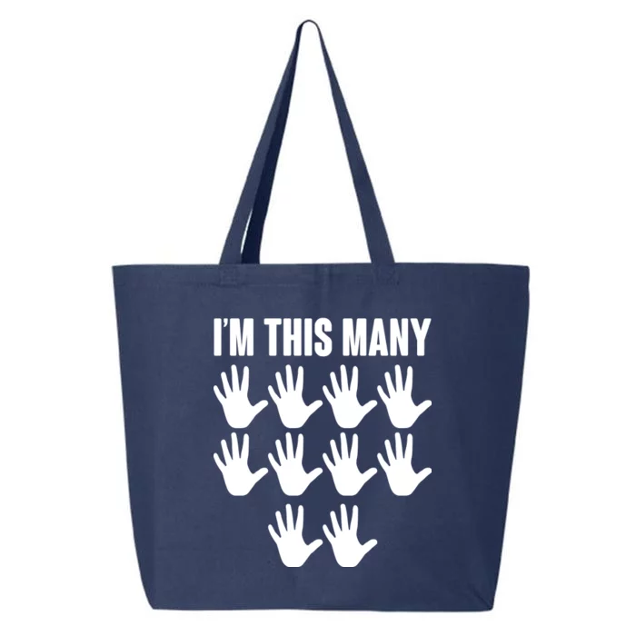 I'm This Many - 50th Birthday 25L Jumbo Tote